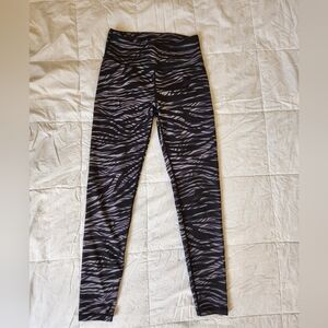 Zebra Print Athletic Leggings